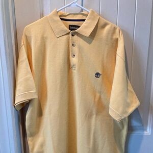 Timberland Yellow Polo Shirt Sz L